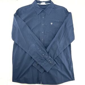 Ariat Classic Fit Size XL Black Button Down Shirt Long Sleeve